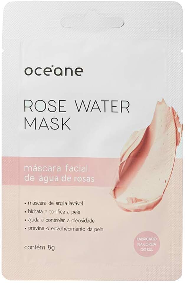 Máscara Facial com Água de Rosas - Rose Water Mask 8g