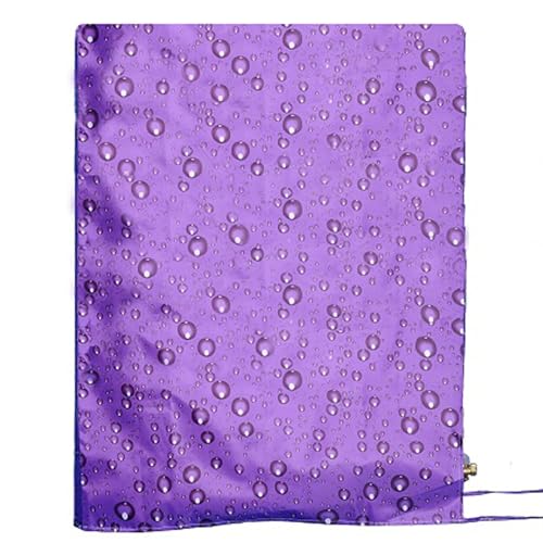 室外機カバー、エアコン室外機 カバー、大型デュアルベントで冬の雨や雪から守ります、大型エアコンに最適 遮熱 遮光 防音 断熱材 日よけ 遮熱シート(Purple,92x135x35cm/36x53x13in)