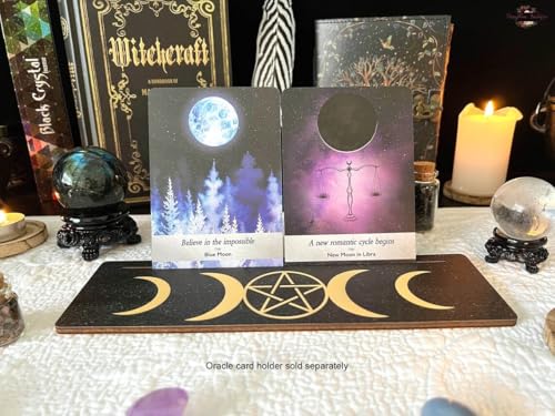 Image of Moonology Oracle Tarot Card Game A 78-Card Tarot Deck - Among Most Popular English Oracle Universal Old-Fashioned Divination Future Game Card Set, God Fate Prediction Cards (Moonology Oracle)