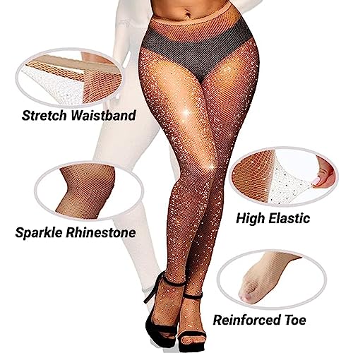 Image of Fishnet Stockings Lace Patterned Tights High Waist Pantyhose Fishnets for Women
