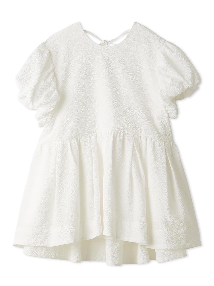 Amazon.co.jp: [ミラオーウェン] パフスリーブペプラムチュニック