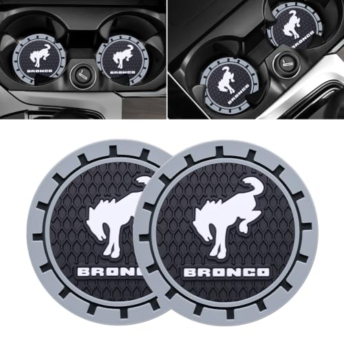 Image of Car Cup Holder Coaster for Recessed Silicone Cupholder Coaster Interior Accessories 2.75in 2Pack
