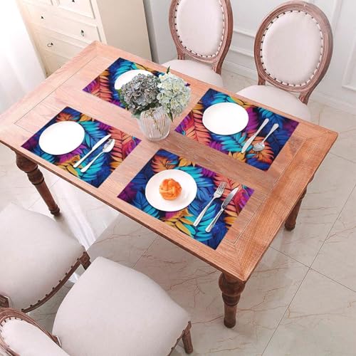 Sets de table lavables pour éliminer les taches de cuisine et protéger de la chaleur des plats - 7