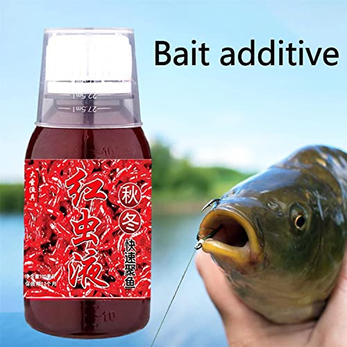 Aumude 100ml Red Worm Liquid Bait, High Concentration Attractive Smell Fishing Bait, Red Worm Attractant Scents - New Natural Bait Scent Fish Attractants for Baits (2Pcs) - Image 4