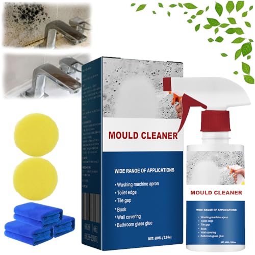 Espuma de limpieza antimoho, spray para eliminar moho, limpiador de baño removedor de moho y moho, spray de eliminación de moho, spray de espuma para eliminar moho en el hogar (1 unidad)