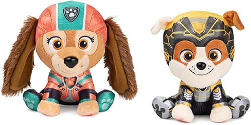 Gund Paw Patrol The Mighty Movie - Paquete de 2 peluches de 6 pulgadas Liberty and Rubble disponible en Yaxa Peru