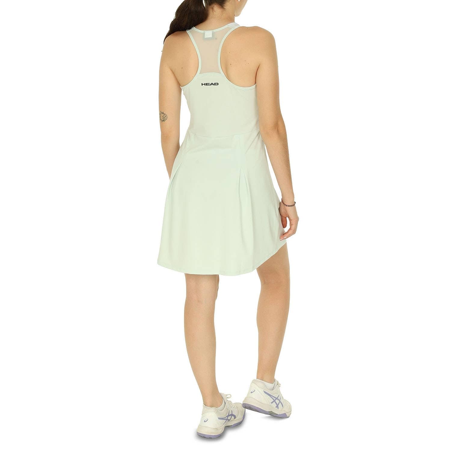 HEAD Tennis Dress Robe Spirit Femme, Vert Pastel/Imprimé, S Femme (Lot de 1)