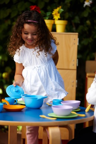 Jeu d'imitation cuisine pour enfant avec set de vaisselle et accessoires de dinette