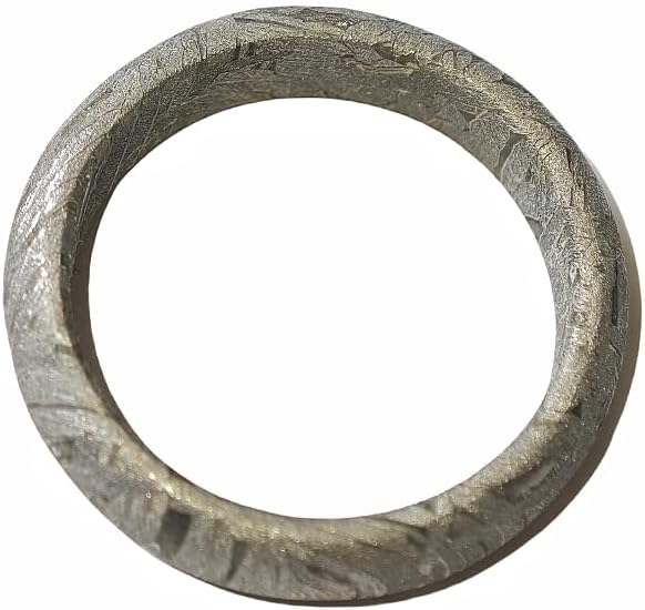 Muonionalusta meteorite ring, natural iron meteorite pendant handmade jewelry - Image 3