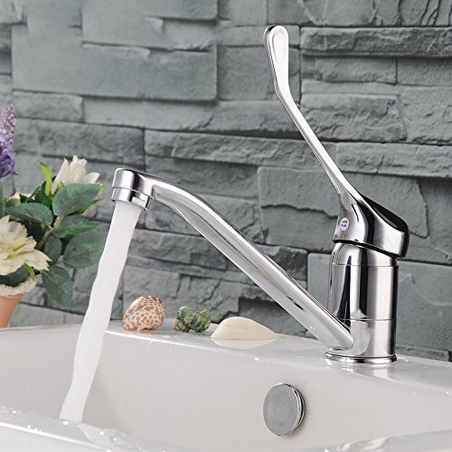 Pumpink Grifo Caliente Y Frío Tipo De Lavabo Alto Mango Lugares Médicos Públicos Lavabo De Latón Dedicado Laboratorio Grifo Mezclador Hospitalario Cover