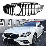 Front Grille Grill For Mercedes Benz W213 E250 E350 E400 2017-2020 (Black)