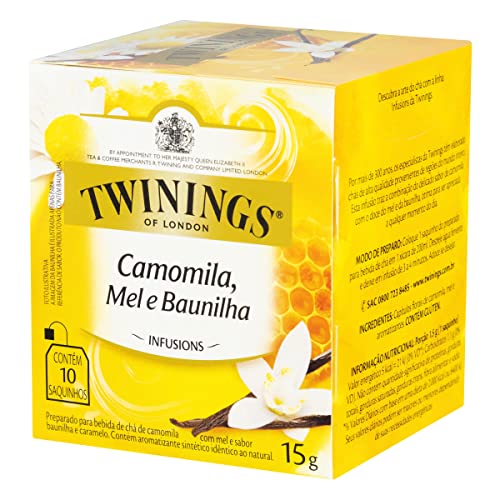 Twinings Chá Misto Camomila, Mel e Baunilha 15G - Caixa com 10 Un...