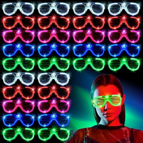Lunettes lumineuses à DEL pour festival, rave et anniversaire créatif
