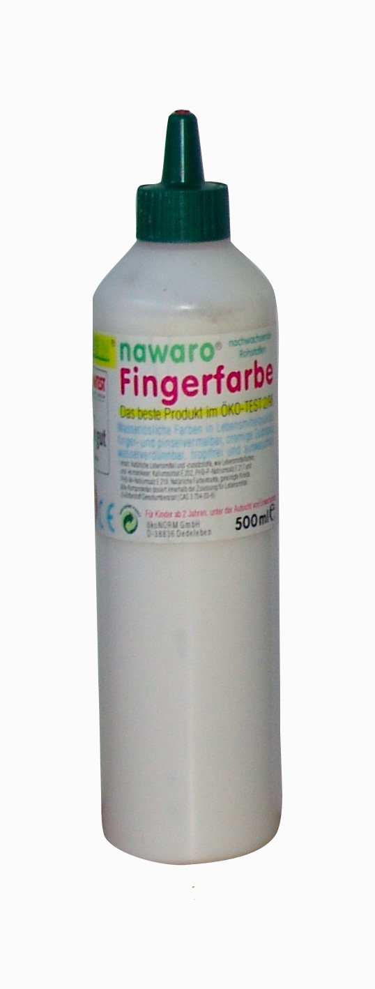 Unbekannt ökoNORM Nawaro - Pintura para dedos (750 g), color blanco