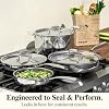 Stainless Steel Frying Pan Set with Lid, Umite Chef 3Pcs Skillet Set (Includes 8",10",12") - 5 Ply Stainless Clad - Heavy Duty & Professional Cookware Set, Fast & Even Heat, Dishwasher and Oven Safe #2