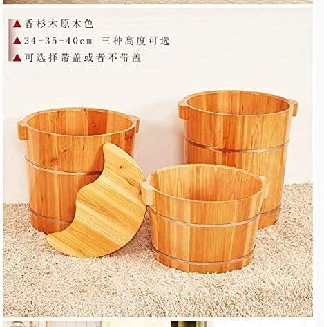 Spa de pies de madera de abeto portátil 40 cm miniatura 6