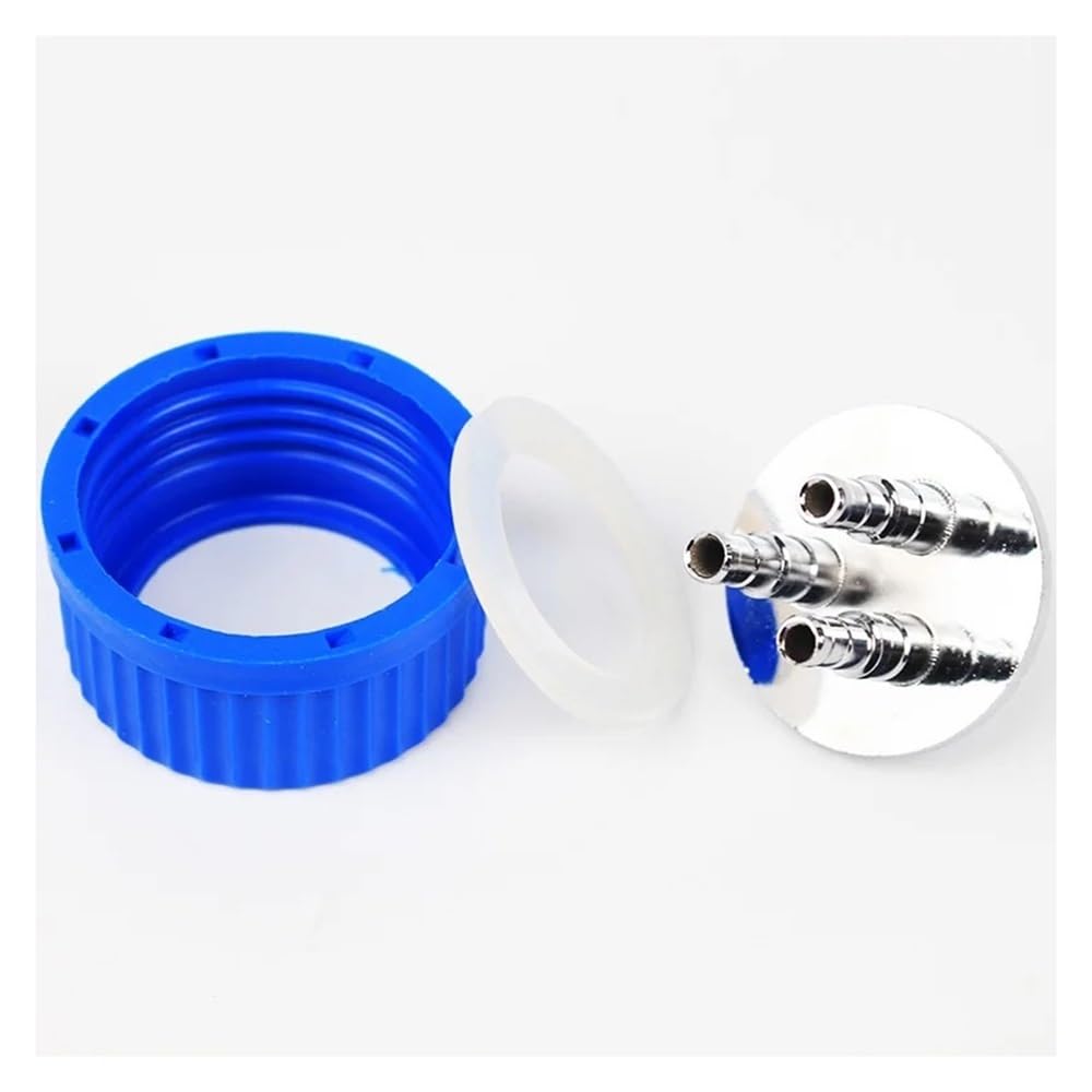 Équipements et fournitures de laboratoire Flacon de réactif à bouchon bleu avec 2/3/4 trous en acier inoxydable for matériel laboratoire phase d'injection