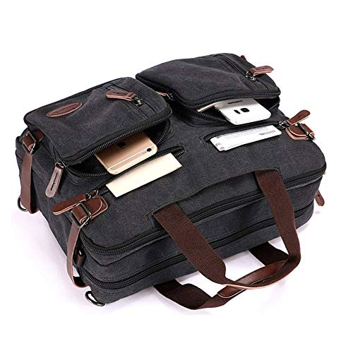 ZYSY 3-in-1 Canvas Messenger Backpack - Image 4