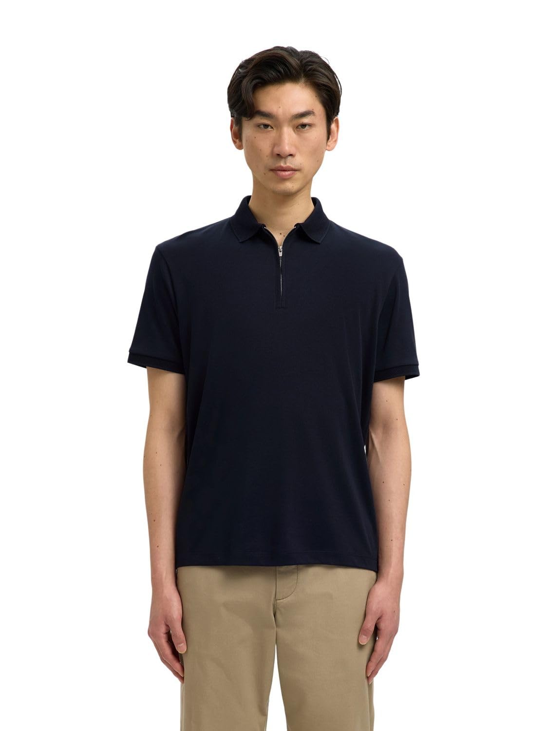Selected Homme Men's Sky Captain Polo Shirt Zip, S