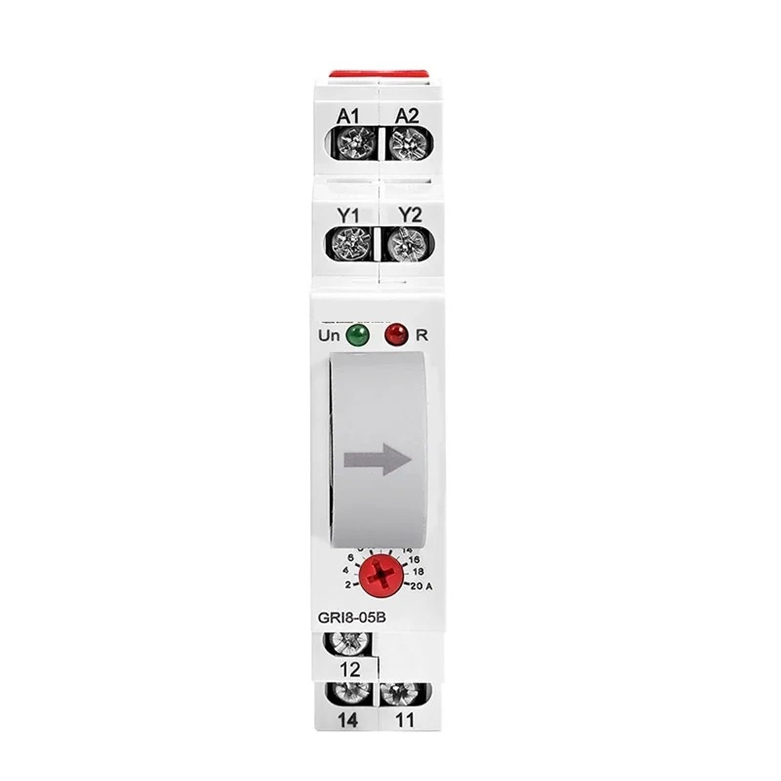 Relais de protection GRI8-05A AC contrôle de courant 2A-20A avec tension AC24V-240V