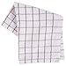 KAF Home Pantry 100% Cotton Checkered Grid Dish Cloths | Set of 6, 12 x 12 Inches | Absorbent and Machine Washable | Perfect for Cleaning Counters, and Any Household Spills - Gray