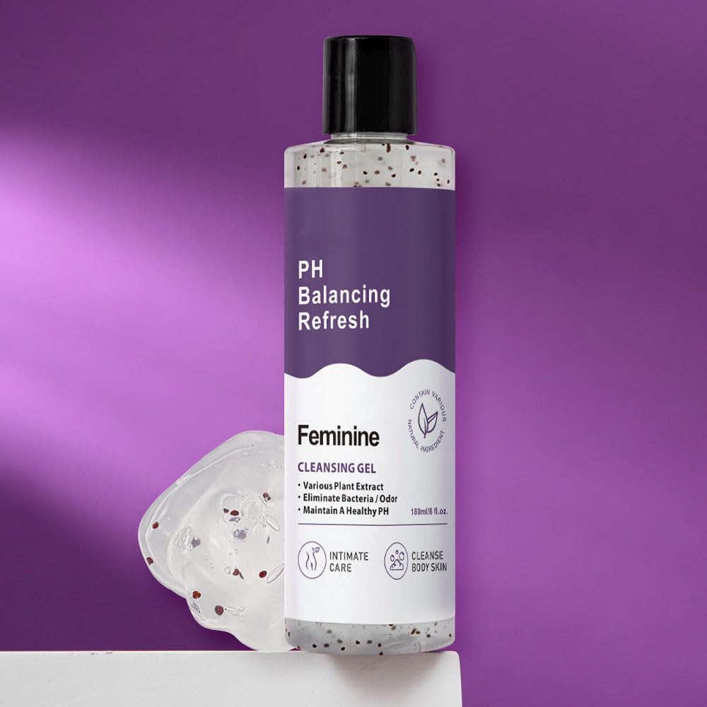 Her Refresh pH Balance - Lavado femenino, ingredientes naturales y orgánicos, gel de baño hidratante que elimina el olor, 8 onzas líquidas 2