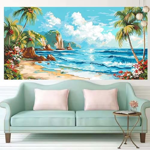 Peinture Diamant Tableau en Perles anti stress kit complet 60x120