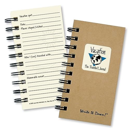 Carnet de voyage Travelers Journal Mini Force Brown en papier recyclé avec couverture rigide