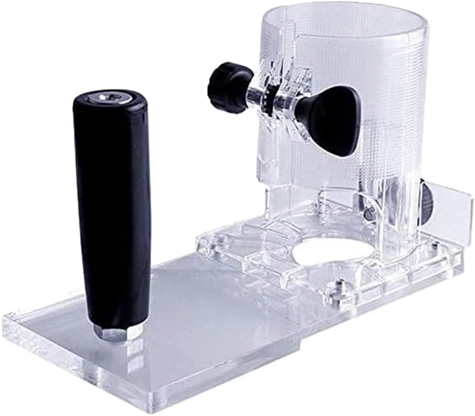 Trimmer Transparent Base Protective Cover Electric Trimmer Base Trimmer Protective Cover Woodworking Power Tools Easy to Operate Woodworking Engraving
