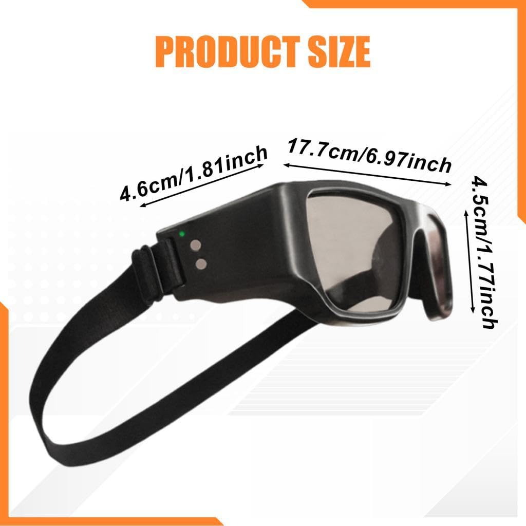 Lunettes Stroboscopiques D'entraînement Visuel, Lunettes Anti-Dribble pour La Course à Pied, Le Baseball et La Boxe