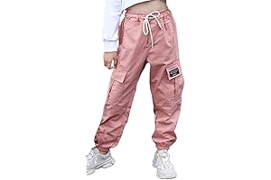 Girls & Women's Kpop Cargo Jogger Pants