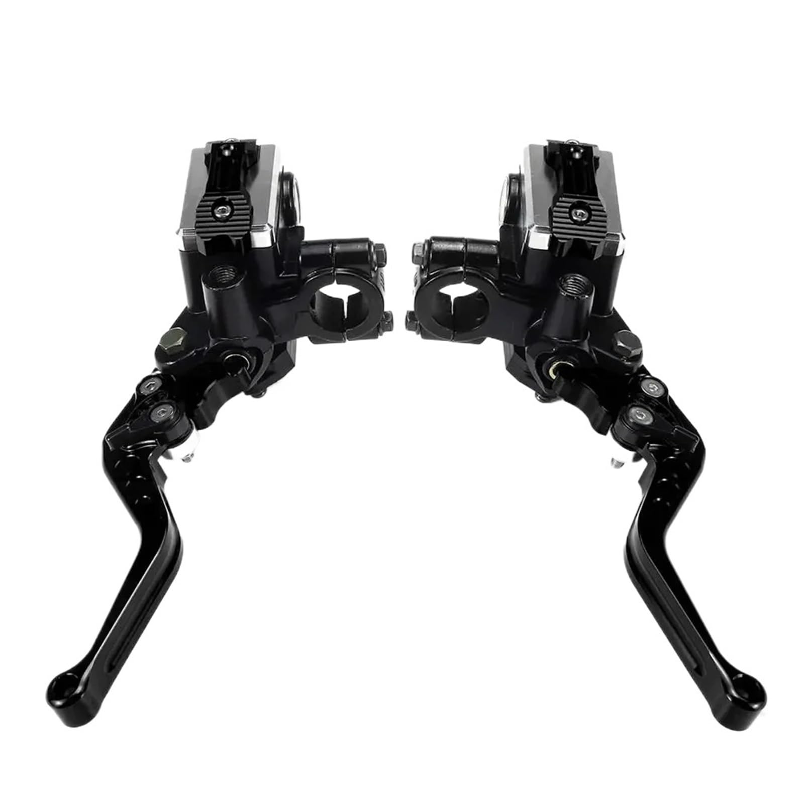 AWEDKKFI 7/8" Motorcycle Master Cylinder Hydraulic Brake Pump Clutch 50CC-300CC Lever Handle Handlebar Brake Handle Brake Grips(Black)