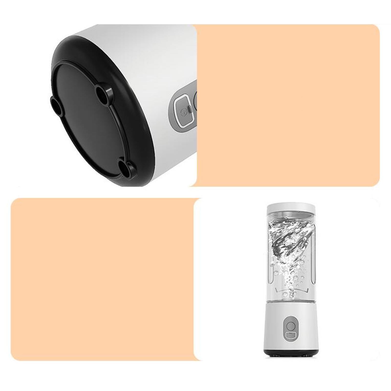 Blender Portable Mini Mixeur Bouteille Jus Fruits 180W Fonction Nettoyage Facile Convient Gym Bureau Maison Bébé Repas, Blanc