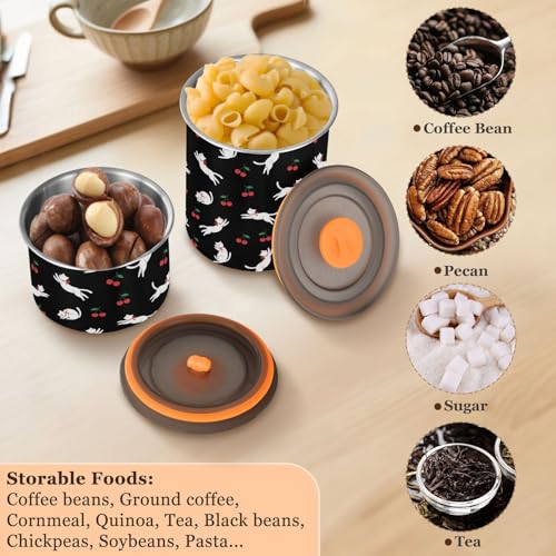 Envase hermético para café DOMIKING acero inoxidable 900ml miniatura 5