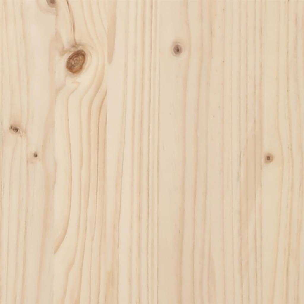 Lite sosnowe drewno klasyczna rustykalna brąz 135x190 cm | Rama łóżka lite drewno sosnowe 135x190 cm podwójna stabilna drewniana rama z wezgłowiem