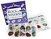 Rock and Mineral Collection 10 piece Mix #1, in special box with SHARK Teeth, Small GEODE, Tiger Eye and more PLUS 27 page Rock & Mineral book and educational ID card!