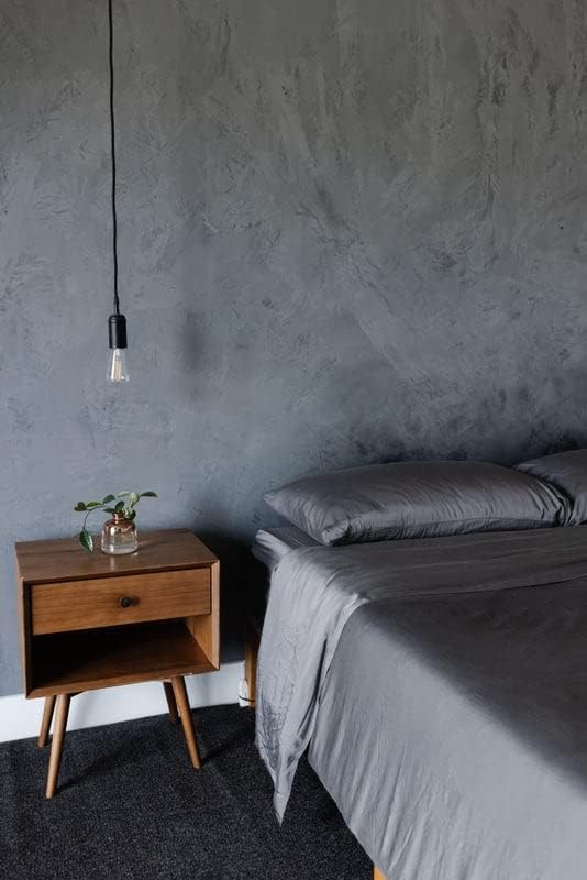 Miniatura 3 de Cozy Earth Juego de sábanas King color carbón