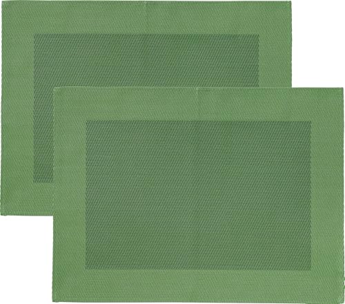 Erwin Müller Tischset Lissabon 2er-Pack abwaschbar grün Größe 33x45 cm