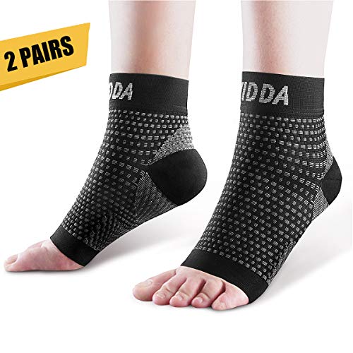 AVIDDA Plantar Fasciitis Socks 2 Pairs - Ankle Brace Compression Foot Sleeves