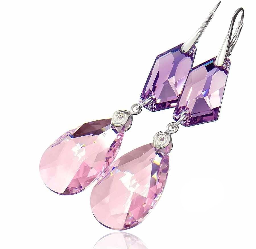 Boucles d'oreilles longues en argent 925 massif et durable Arande