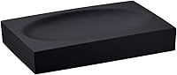 Vista 1 de Jabonera de resina negra para baño y hogar, soporte para jabón negro para baño o ducha, accesorio moderno