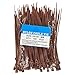 SYD CHEN 4 Inch Brown Tan Colored Zip Ties (100 Pieces) 18lb Strength, Nylon Cable Wire Ties