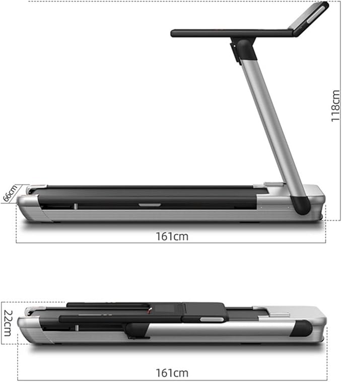 Caminadora Plegable Multifunción Silenciosa DFEDHF Negra miniatura 2