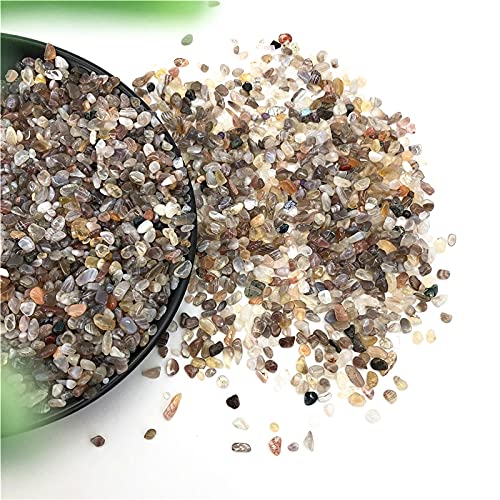 Piedras de Grava de Cristal de ágata Pulida Natural de 50 g Adecuadas for decoración de peceras Piedra Natural decoración de la habitación