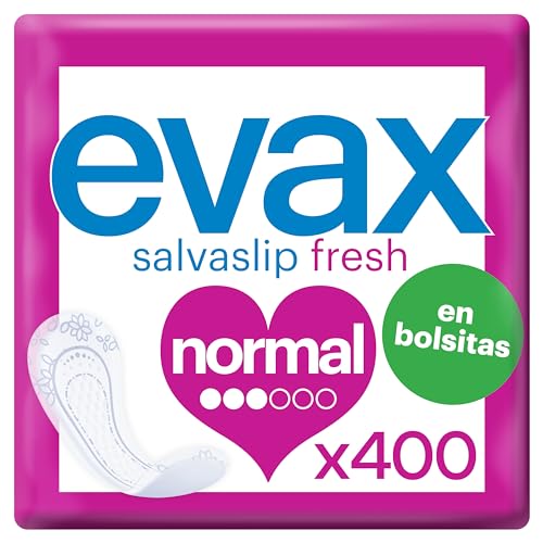 Evax Salvaslip Normal en Bolsitas, 400 unidades, Sistema No Olor, Frescura Y Protección