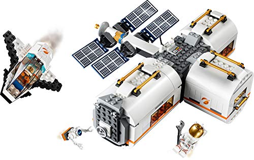51k3jySJ2YL LEGO City Space Lunar Space Station 60227 Space Station Building Set with Toy Shuttle, Detachable Satellite and Astronaut Minifigures, Popular Space Gift (412 Pieces) - Image 7