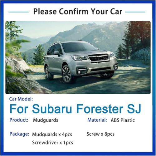 Bavettes haute qualité Subaru Forester SJ garde-boue robustes durables - 3
