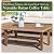 Sophia & William Boho Rattan Patio Sectional Set with Thick Cushions & Coffee Table – Balcony, Backyard & Poolside Outdoor Furniture (Beige)