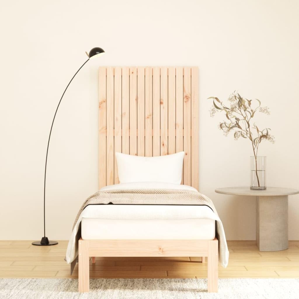 824953 Testiera da Parete 82,5x3x110 cm in Legno Massello di Pino Testata in Legno,Testata Letto Matrimoniale Muebles Dormitorio Spalliera Letto Testiere per Letto Matrimoniale