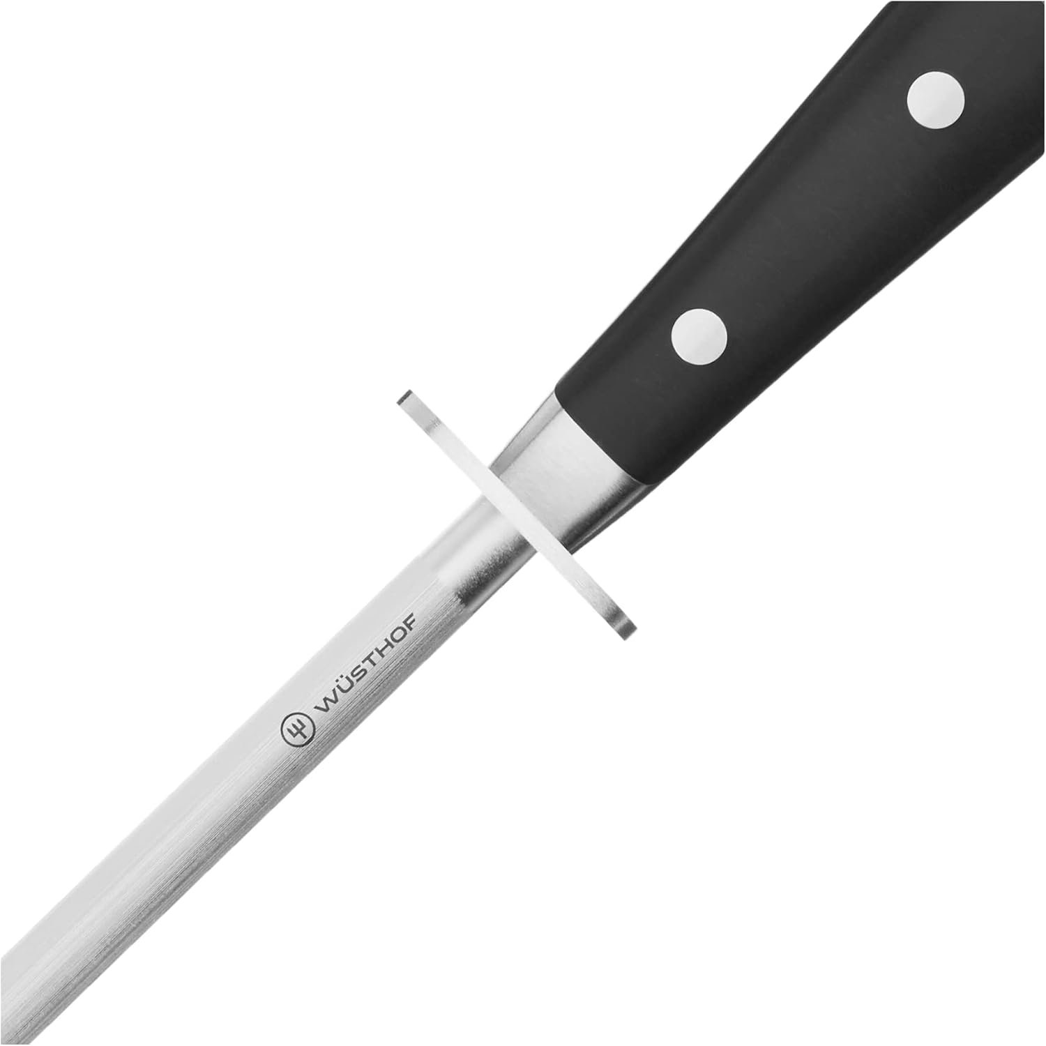 Wusthof Classic IKON Honing Steel, 10 inches, Black